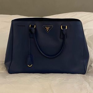 Prada blue saffiano bag